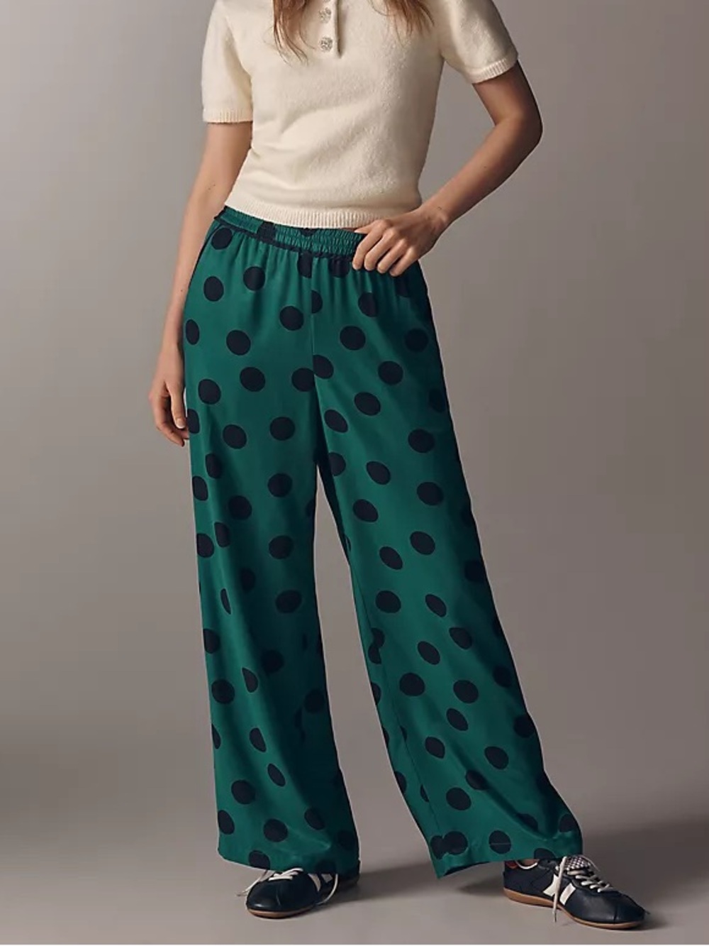 Anthropologie THE BROOKLIN PRINTED WIDE-LEG PULL-ON TROUSERS BY MAEVE
